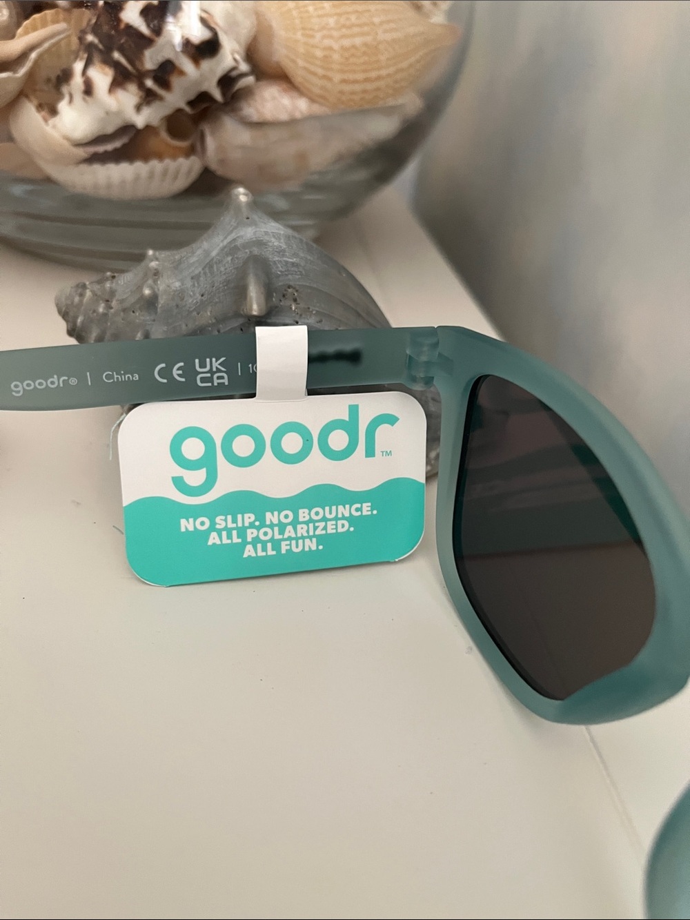 Goodr “Sunbathing with Wizards” Matte Teal Polarized Sunglasses - Picture 3 of 7